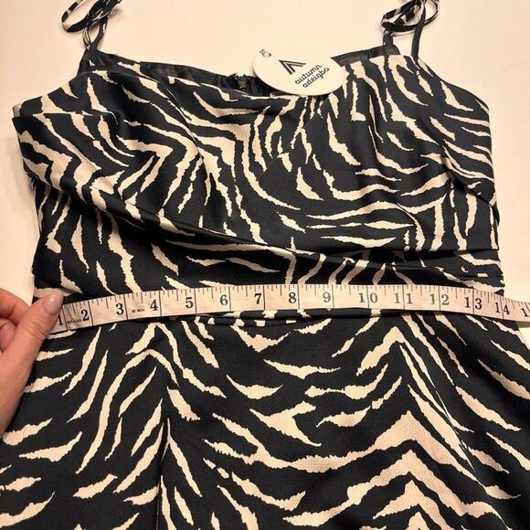NWT Autumn Adeigbo Jules Dress in White Tiger Sz 6 MSRP $565 - Picture 10 of 11